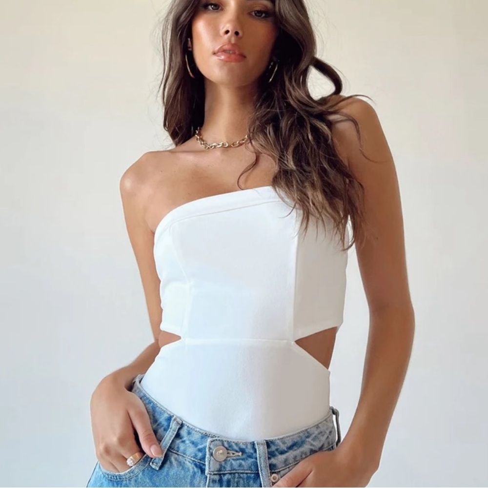 Princess Polly Alaska Bodysuit in White